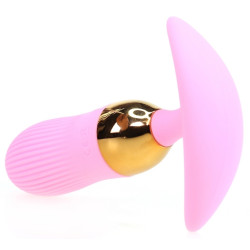 Generique Plug vibrant Stripe Egg 10 x 3cm Rose